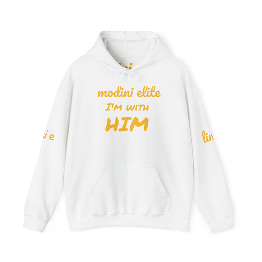 I'm With Him Hoodie - Unisex Heavy Blend Sweatshirt for Casual Comfort