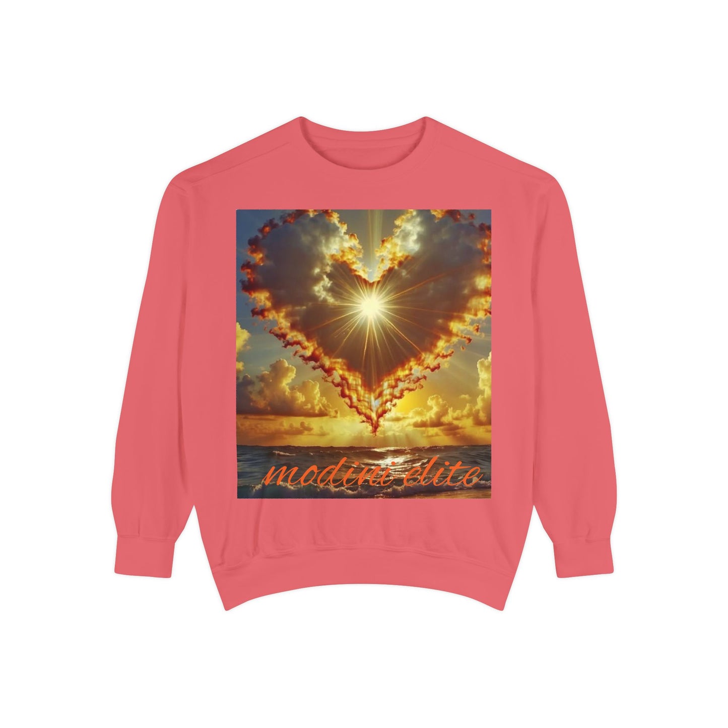 Sunset Heart Unisex Sweatshirt - Cozy Love for Every Occasion