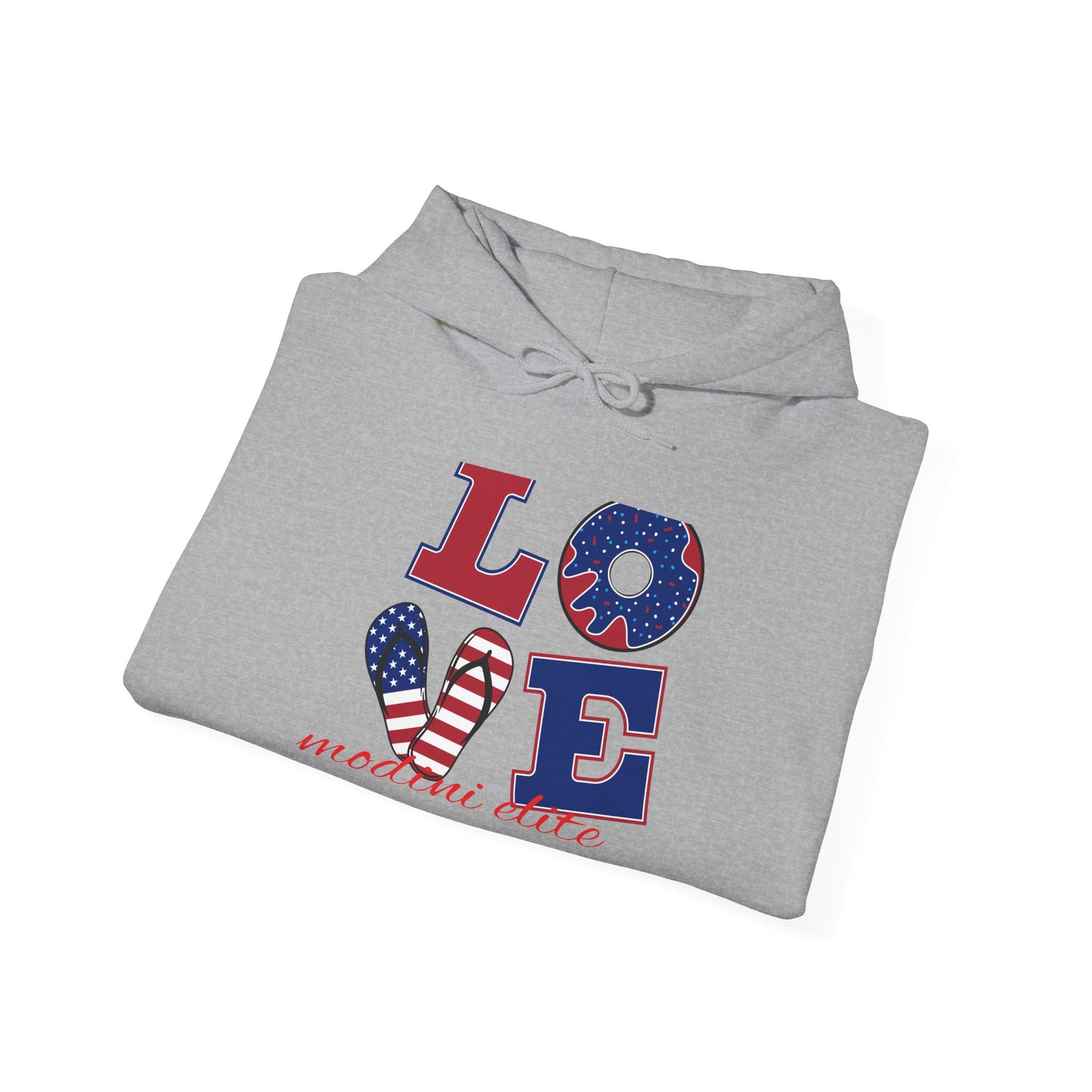 Patriotic Love Hoodie for Holidays | Unisex Heavy Blend™ Sweatshirt