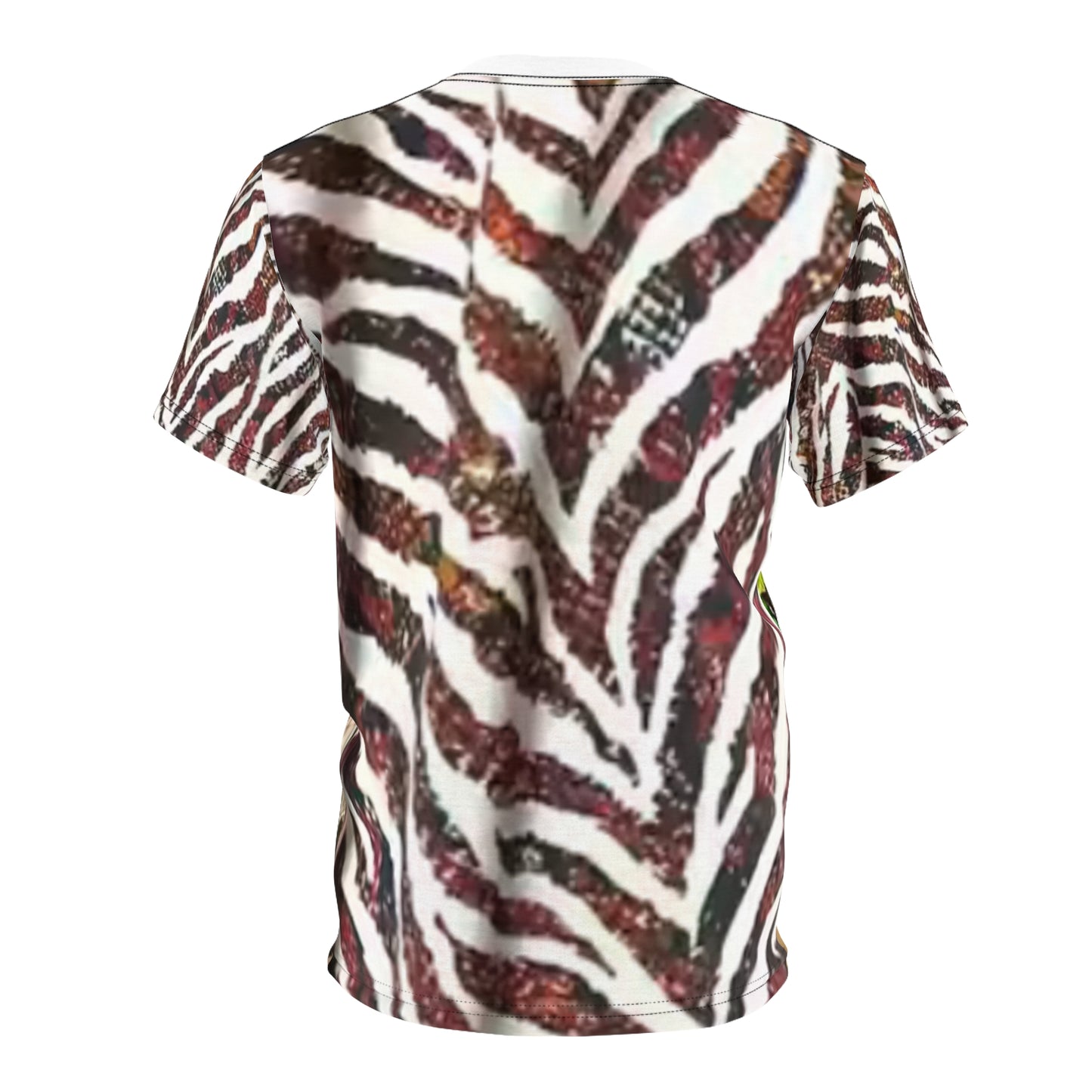 Zebra Striped Unisex Cut & Sew Tee - Stylish and Unique Everyday Wear
