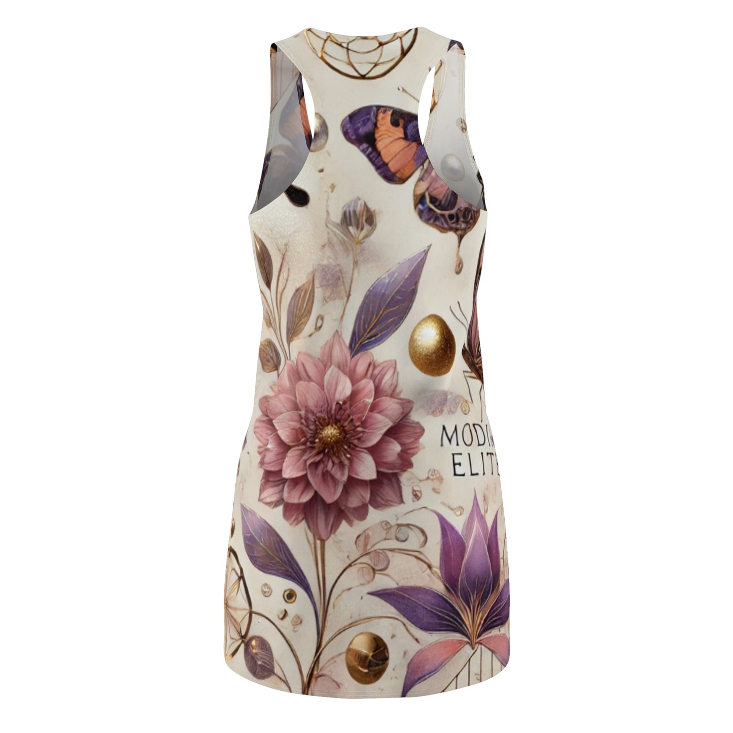 Floral Elegance Racerback Dress - Modern & Elite