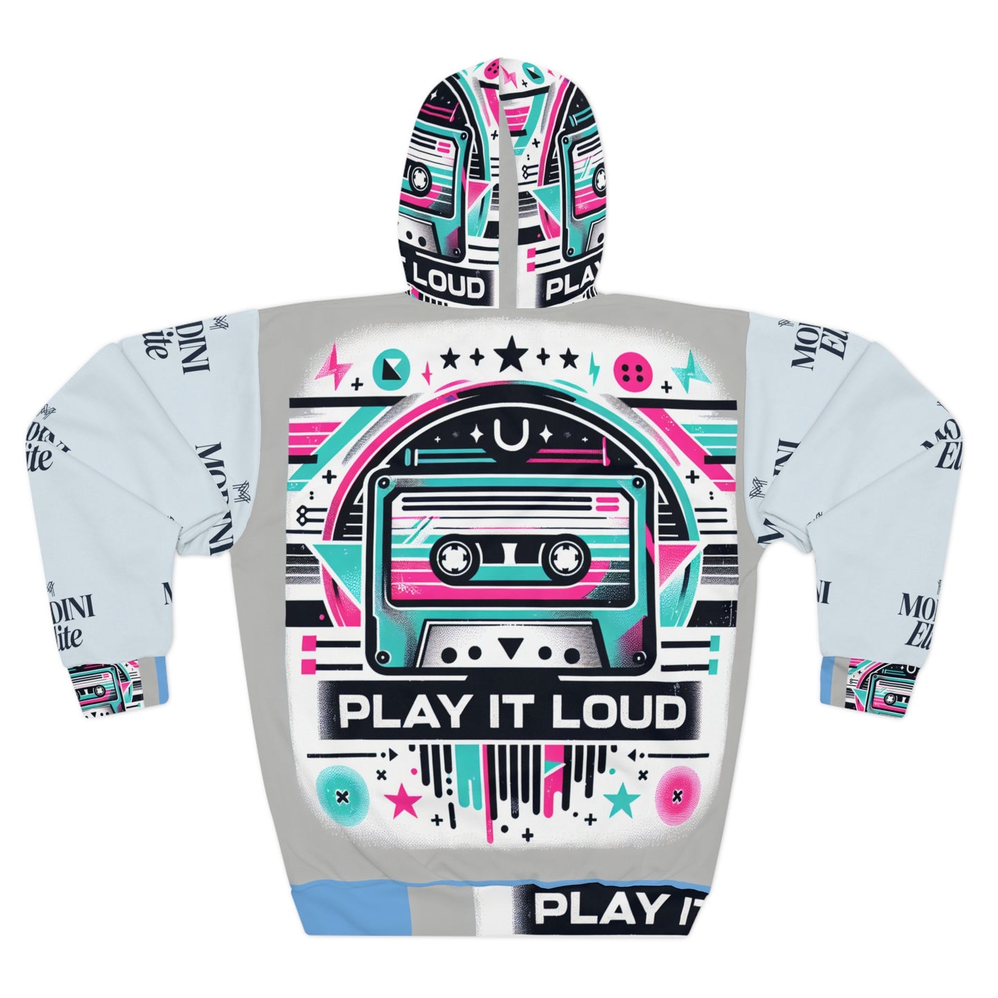 Retro Cassette Hoodie - Play It Loud | Unisex Pullover, 90s Style Sweatshirt, Vintage Music Hoodie, Casual Streetwear, Gift for Music Lovers