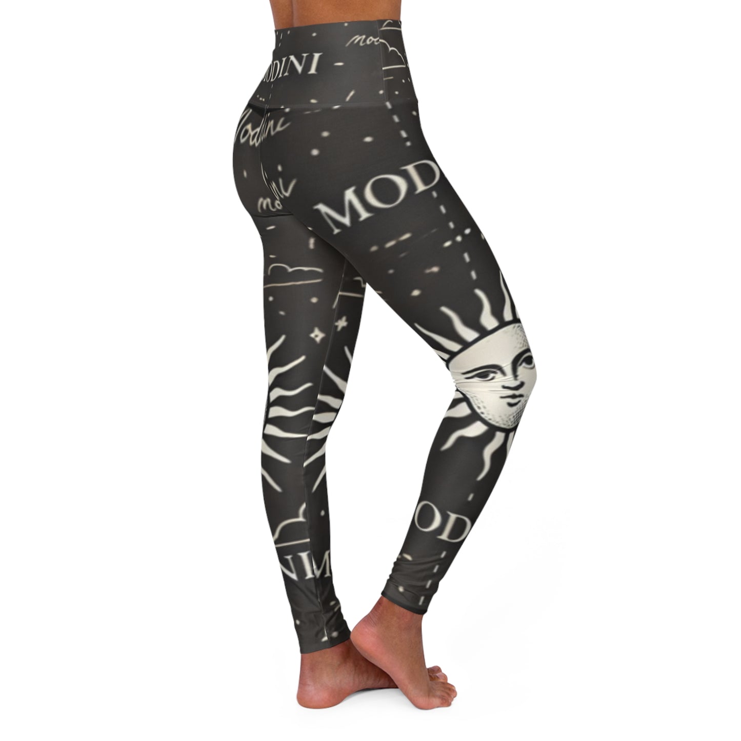 Sun and Moon High Waisted Yoga Leggings - Stylish & Comfortable Activewear