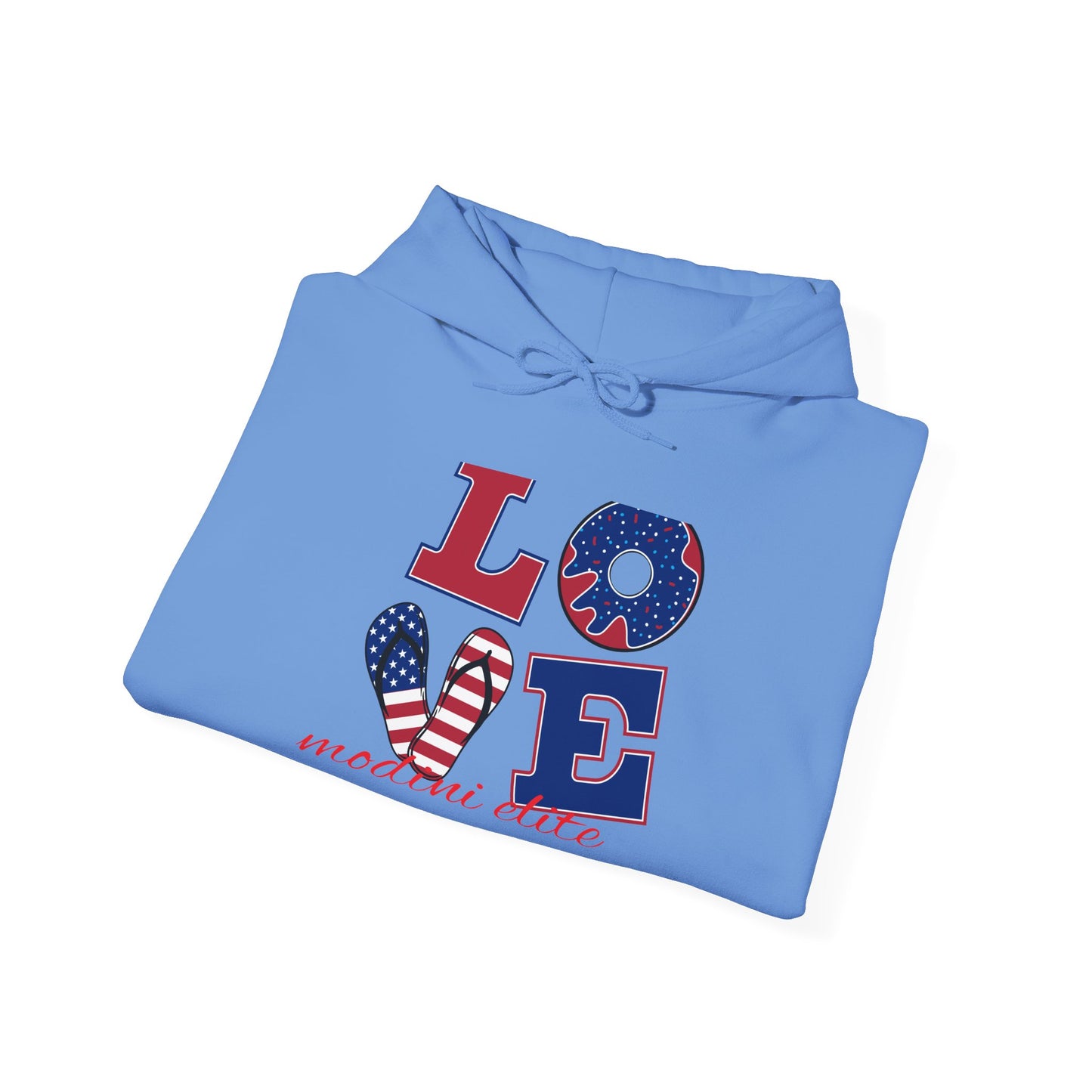 Patriotic Love Hoodie for Holidays | Unisex Heavy Blend™ Sweatshirt