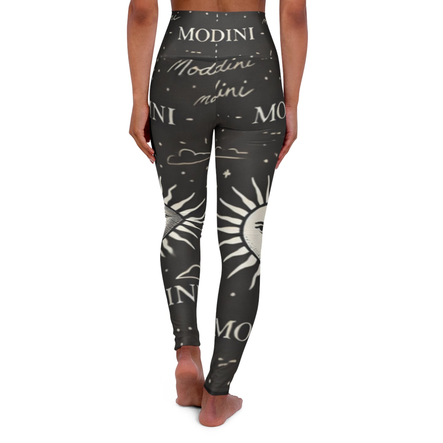 Sun and Moon High Waisted Yoga Leggings - Stylish & Comfortable Activewear