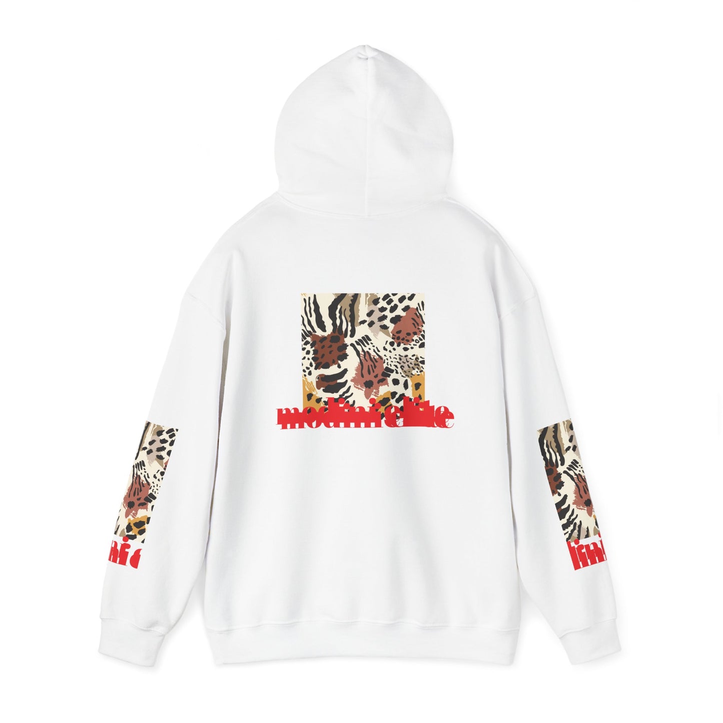 Trendy Unisex Hooded Sweatshirt with Animal Print - Perfect for Wildlife Lovers