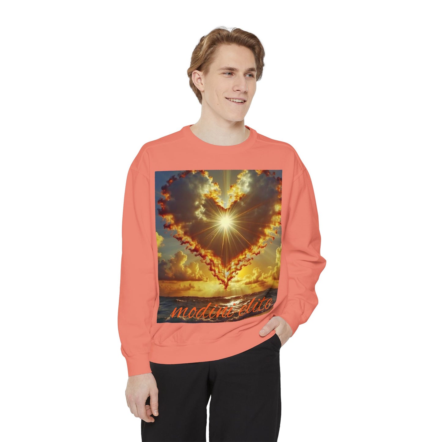 Sunset Heart Unisex Sweatshirt - Cozy Love for Every Occasion