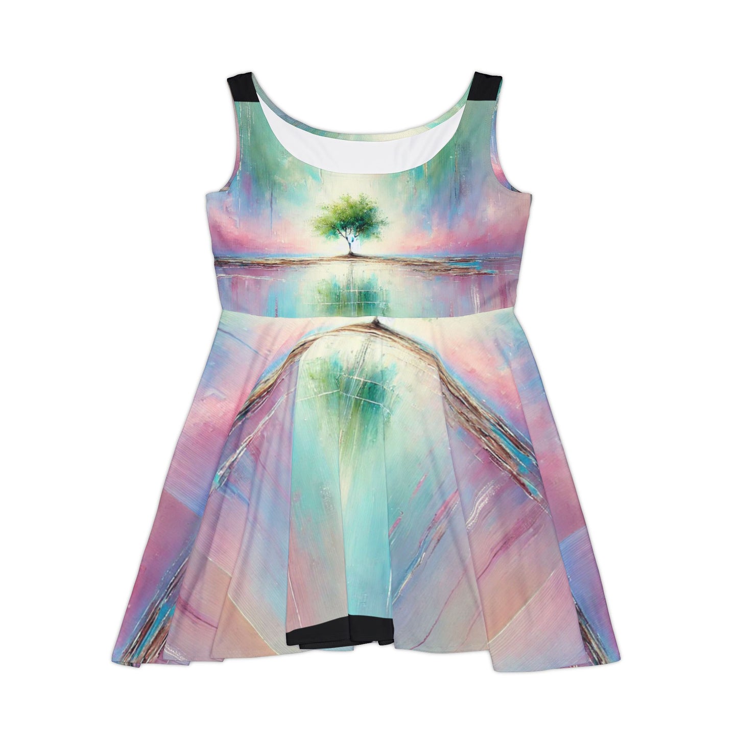 Pastel Abstract Women's Skater Dress - Perfect for Summer Celebrations