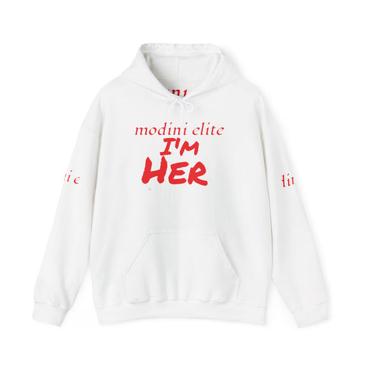 Modini Elite I'm Her Unisex Heavy Blend Hoodie - Stylish & Comfortable Sweatshirt