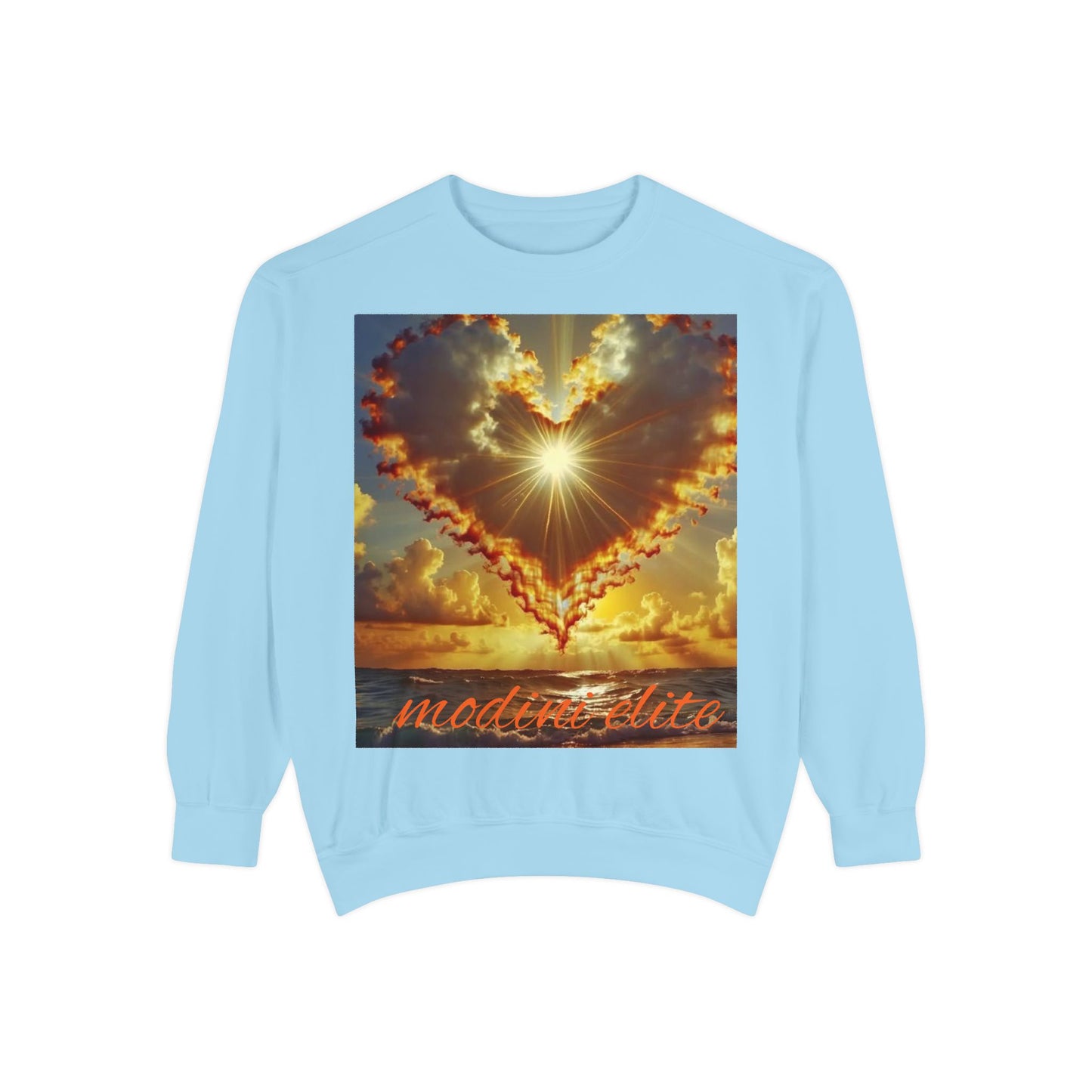 Sunset Heart Unisex Sweatshirt - Cozy Love for Every Occasion