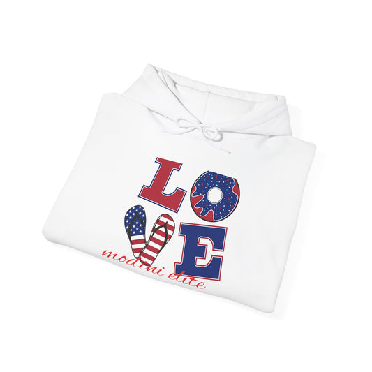 Patriotic Love Hoodie for Holidays | Unisex Heavy Blend™ Sweatshirt
