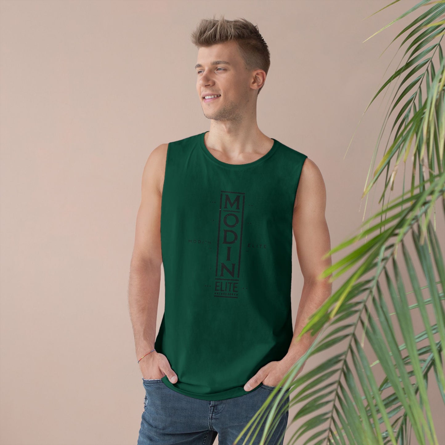 Stylish Unisex Tank Top with MODIN ELITE Design, Casual Wear for Fitness, Unisex Workout Apparel, Summer Essentials, Gift for Athletes